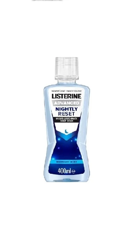 LISTERINE APA GURA 400ML ADVANCED NIGHTLY RESET 